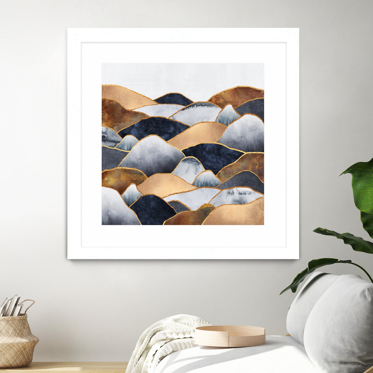 Hills 2 by Elisabeth Fredriksson on GIANT ART - blue digital painting