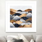 Hills 2 by Elisabeth Fredriksson on GIANT ART - blue digital painting