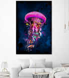 Pink JellyFish World by David Loblaw on GIANT ART - pink photo illustration