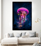 Pink JellyFish World by David Loblaw on GIANT ART - pink photo illustration