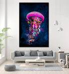 Pink JellyFish World by David Loblaw on GIANT ART - pink photo illustration