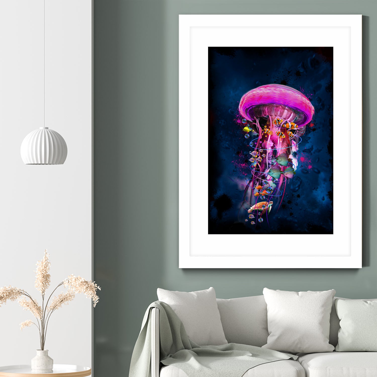 Pink JellyFish World by David Loblaw on GIANT ART - pink photo illustration