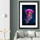 Pink JellyFish World by David Loblaw on GIANT ART - pink photo illustration