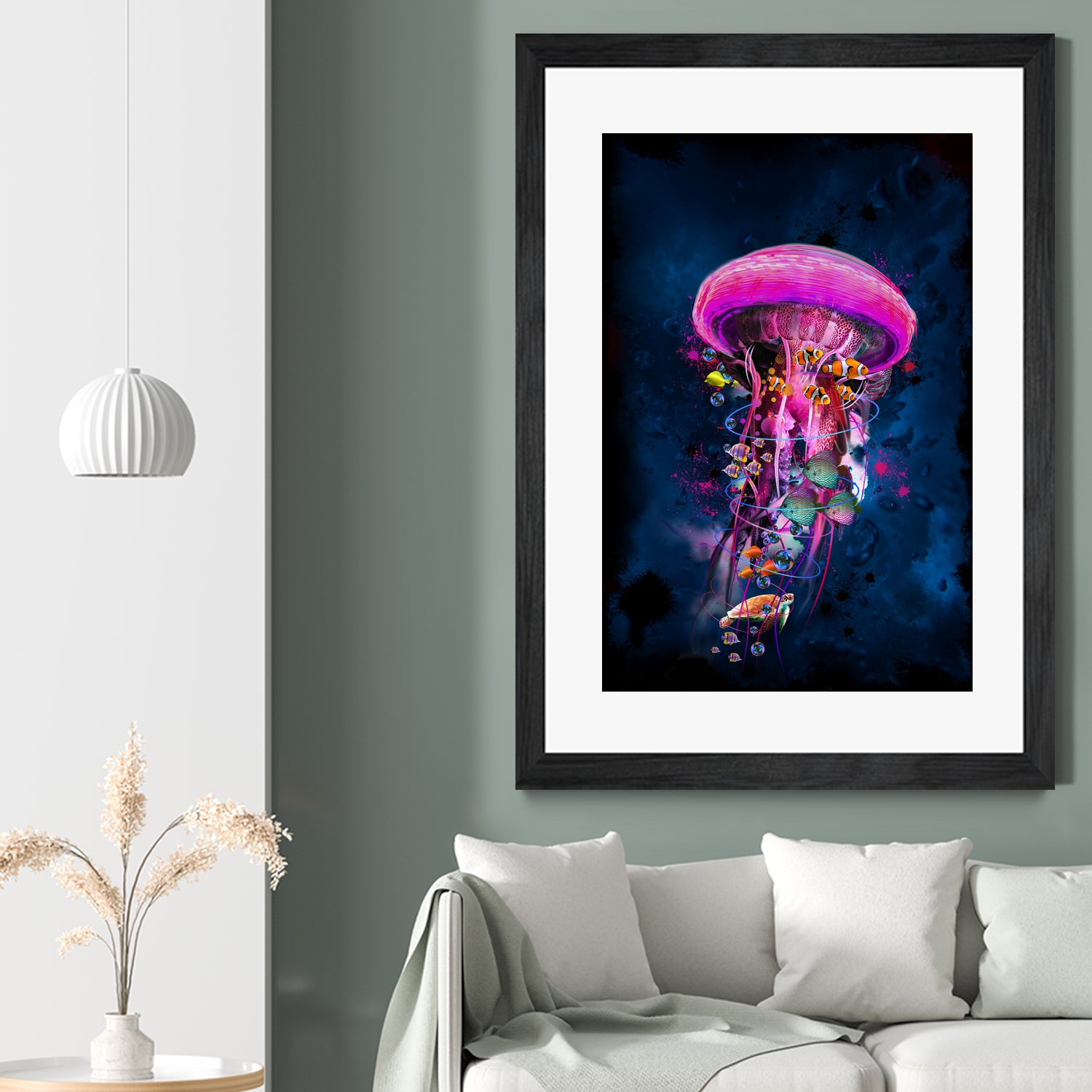 Pink JellyFish World by David Loblaw on GIANT ART - pink photo illustration