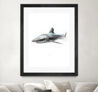 Shark I by Marcou Alexis on GIANT ART - gray digital drawing