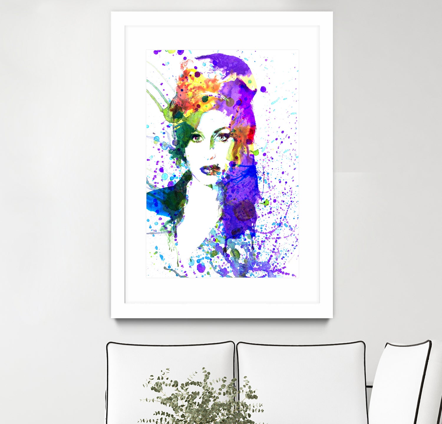 Amy Winehouse | watercolor by Dante Blacksmith on GIANT ART - fuchsia mixed media