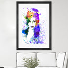 Amy Winehouse | watercolor by Dante Blacksmith on GIANT ART - fuchsia mixed media