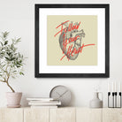 Follow Your Heart by Magdalena Mikos on GIANT ART - white typography