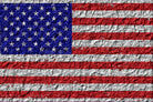 american flag on stone by Artem Avetisyan on GIANT ART - red digital drawing