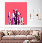 Majestic Cactus on Coral by Dominique Van Roey on GIANT ART - pink photo manipulation