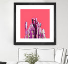 Majestic Cactus on Coral by Dominique Van Roey on GIANT ART - pink photo manipulation