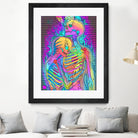 Skeleton Love 2 by Francois Martin Painchaud on GIANT ART - pink digital painting