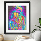 Skeleton Love 2 by Francois Martin Painchaud on GIANT ART - pink digital painting