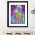 Skeleton Love 2 by Francois Martin Painchaud on GIANT ART - pink digital painting