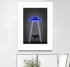 UFO by Octavian Mihai Mielu on GIANT ART - blue digital drawing