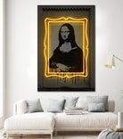 Mona Lisa by Octavian Mihai Mielu on GIANT ART - yellow digital drawing