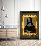 Mona Lisa by Octavian Mihai Mielu on GIANT ART - yellow digital drawing