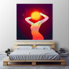 Sun Head by Francois Martin Painchaud on GIANT ART - red character design