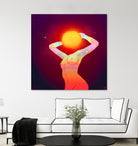 Sun Head by Francois Martin Painchaud on GIANT ART - red character design