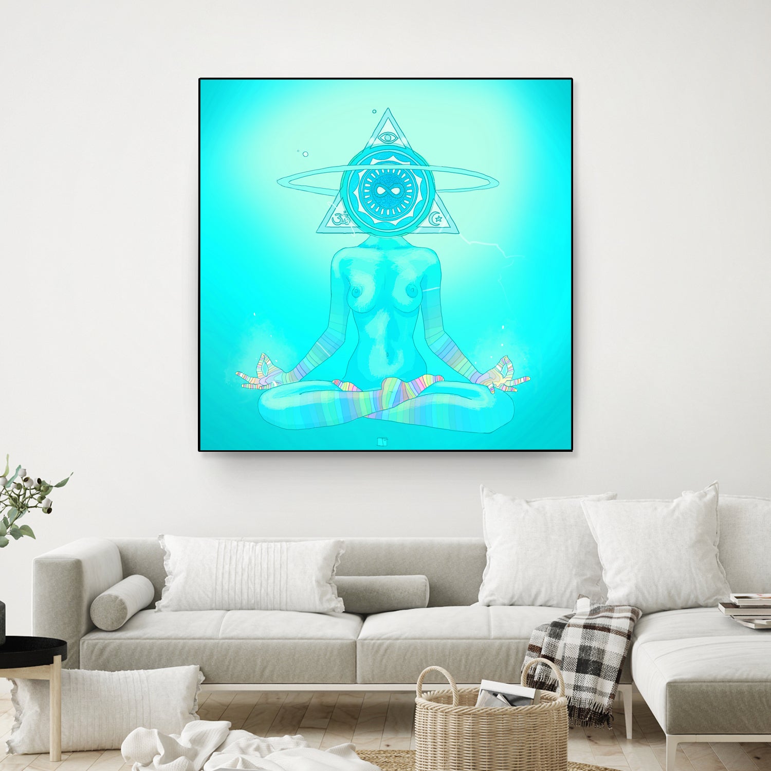 Sun Head 2 by Francois Martin Painchaud on GIANT ART - blue character design