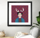 DEER FRIDA by Bianca Green on GIANT ART - blue character design