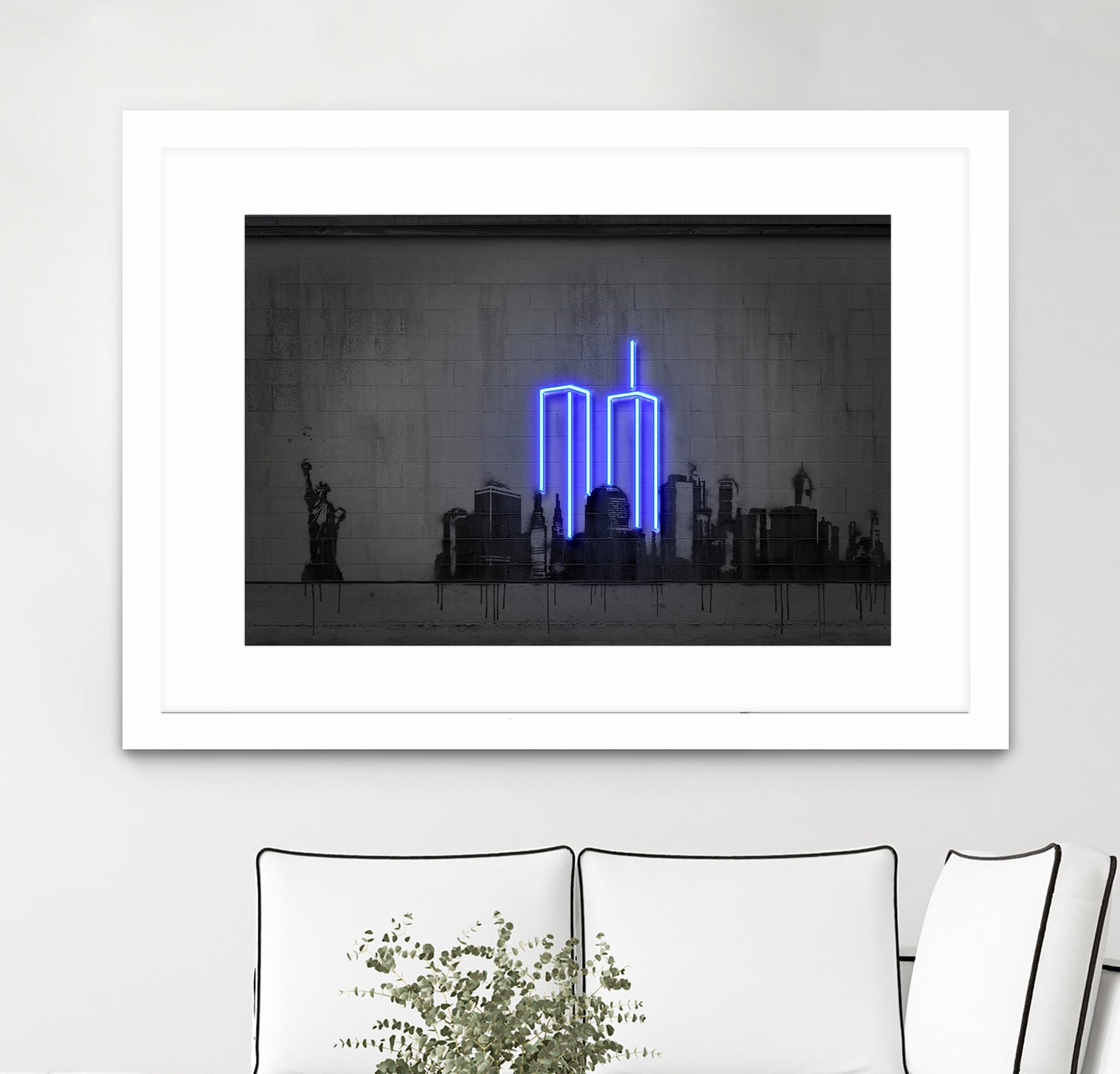 New York by Octavian Mihai Mielu on GIANT ART - blue digital drawing