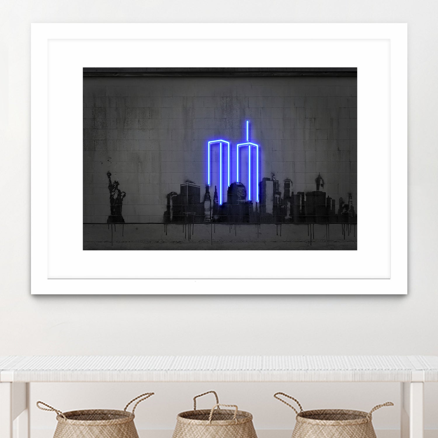 New York by Octavian Mihai Mielu on GIANT ART - blue digital drawing