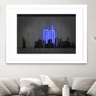 New York by Octavian Mihai Mielu on GIANT ART - blue digital drawing