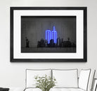 New York by Octavian Mihai Mielu on GIANT ART - blue digital drawing