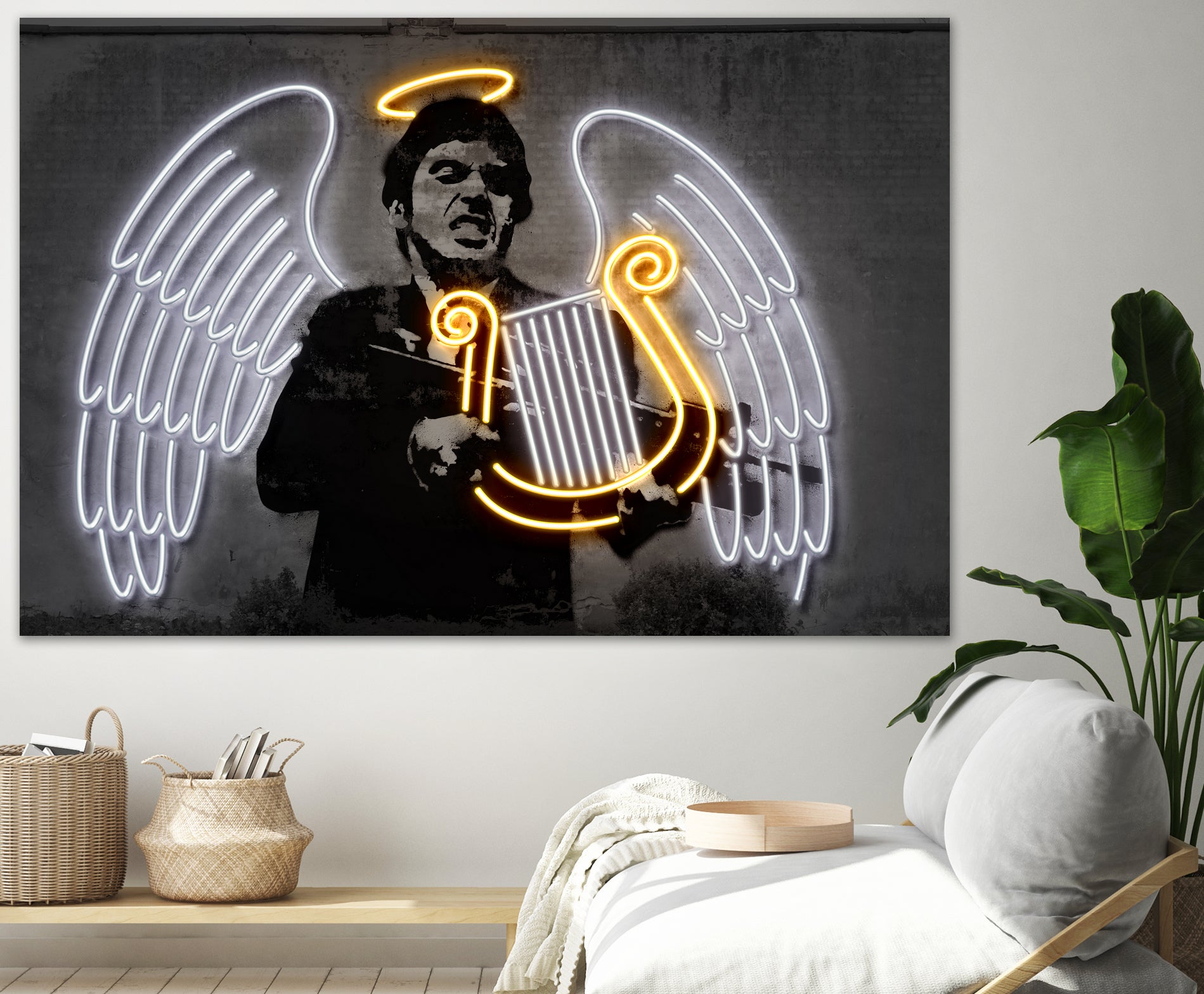 Fallen Angel by Octavian Mihai Mielu on GIANT ART - yellow digital drawing