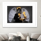 Fallen Angel by Octavian Mihai Mielu on GIANT ART - yellow digital drawing