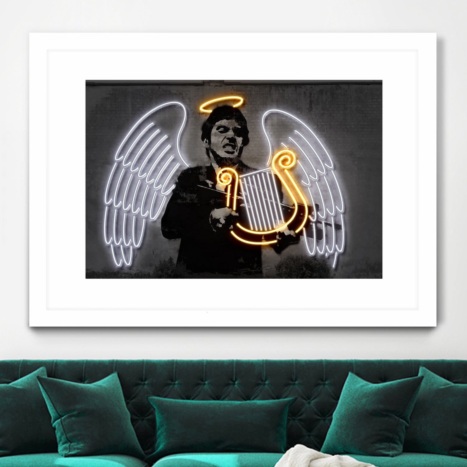 Fallen Angel by Octavian Mihai Mielu on GIANT ART - yellow digital drawing