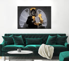 Fallen Angel by Octavian Mihai Mielu on GIANT ART - yellow digital drawing