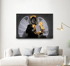 Fallen Angel by Octavian Mihai Mielu on GIANT ART - yellow digital drawing