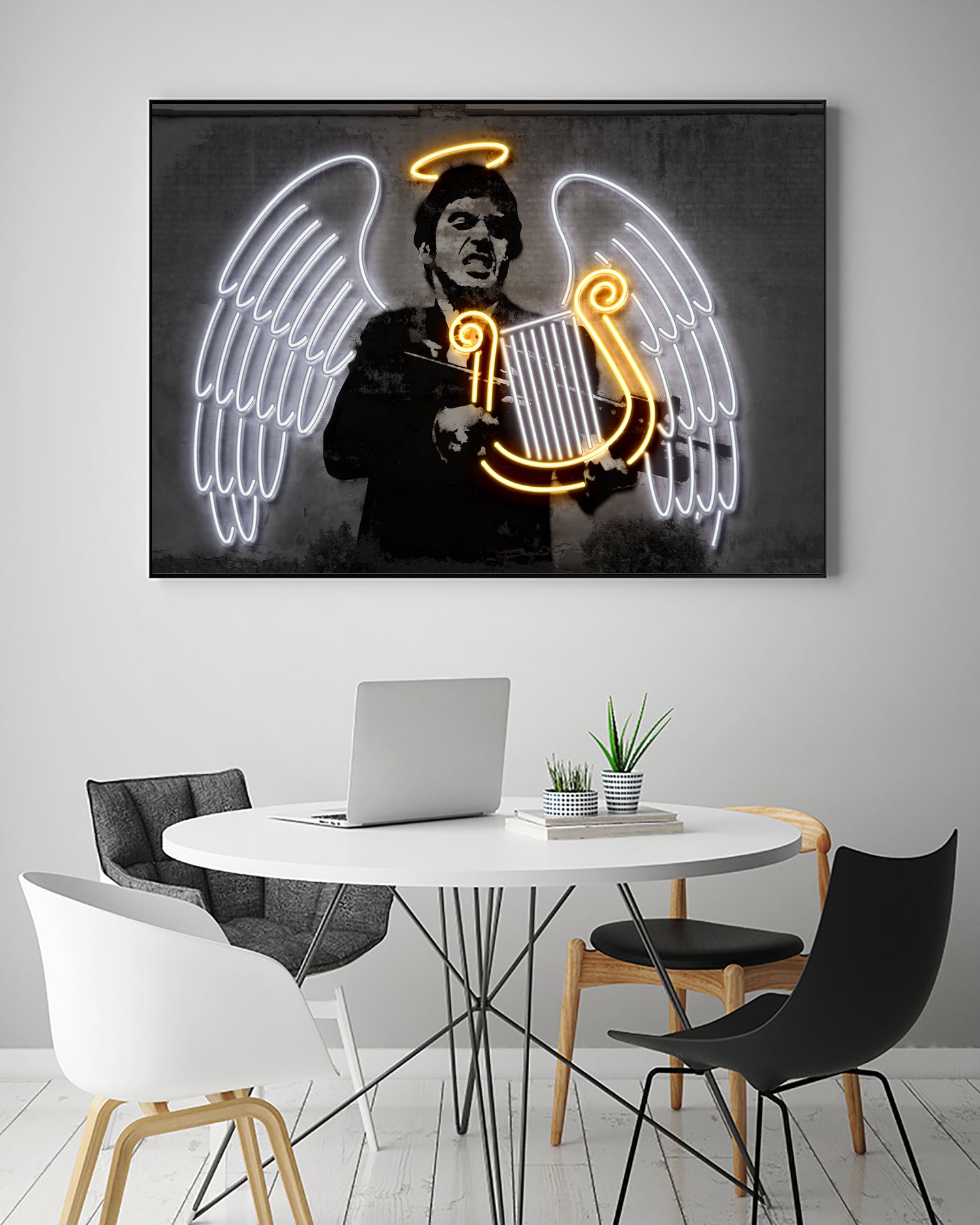 Fallen Angel by Octavian Mihai Mielu on GIANT ART - yellow digital drawing