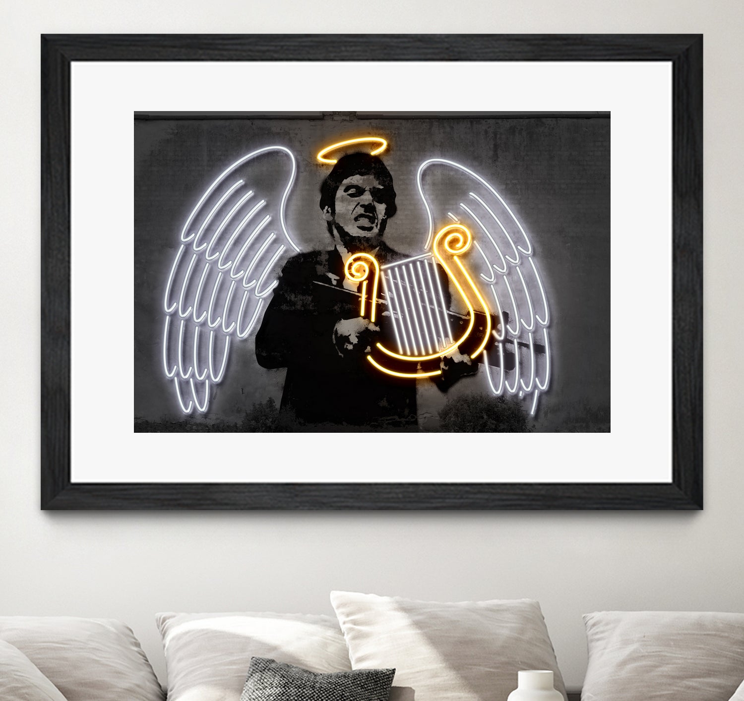 Fallen Angel by Octavian Mihai Mielu on GIANT ART - yellow digital drawing