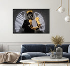 Fallen Angel by Octavian Mihai Mielu on GIANT ART - yellow digital drawing