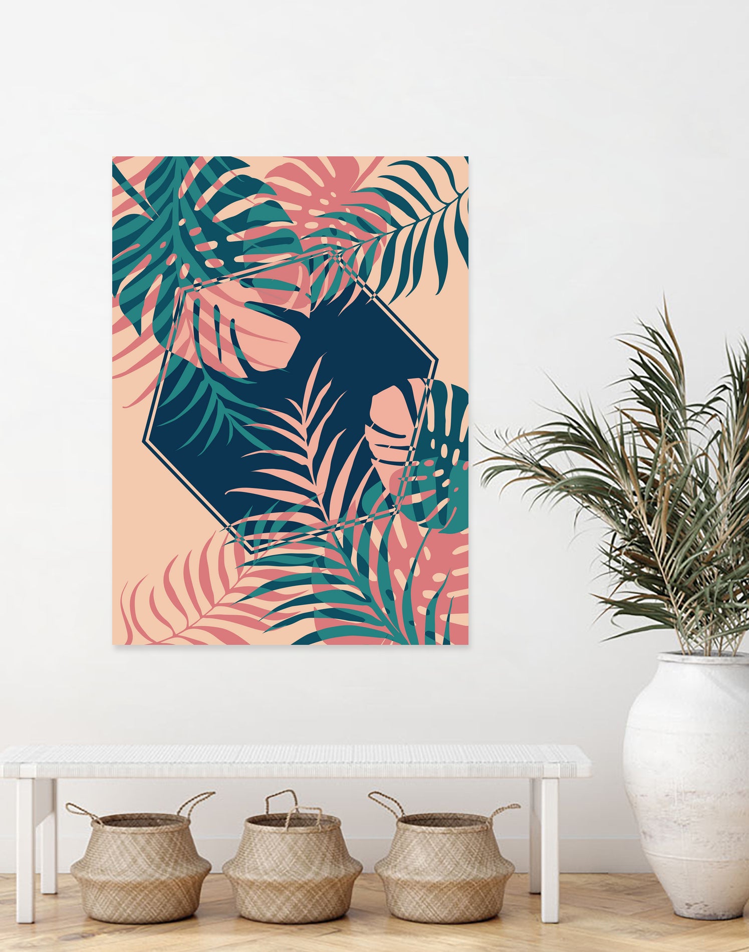 Tropical Dreams by Daniela di Niro on GIANT ART - pink digital drawing