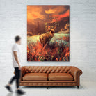 Breath of the wild by Cyril Rolando on GIANT ART - orange digital painting