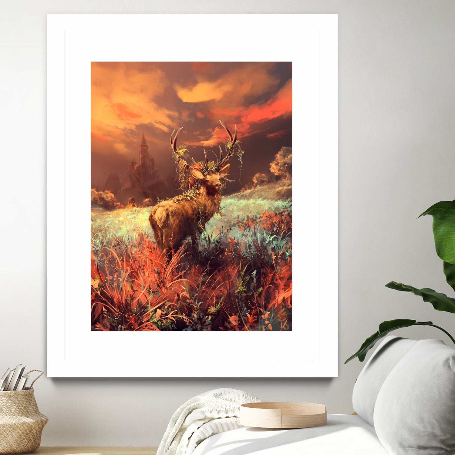 Breath of the wild by Cyril Rolando on GIANT ART - orange digital painting