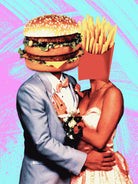 Fast Food Love by Pedro Molina on GIANT ART - pink photo manipulation