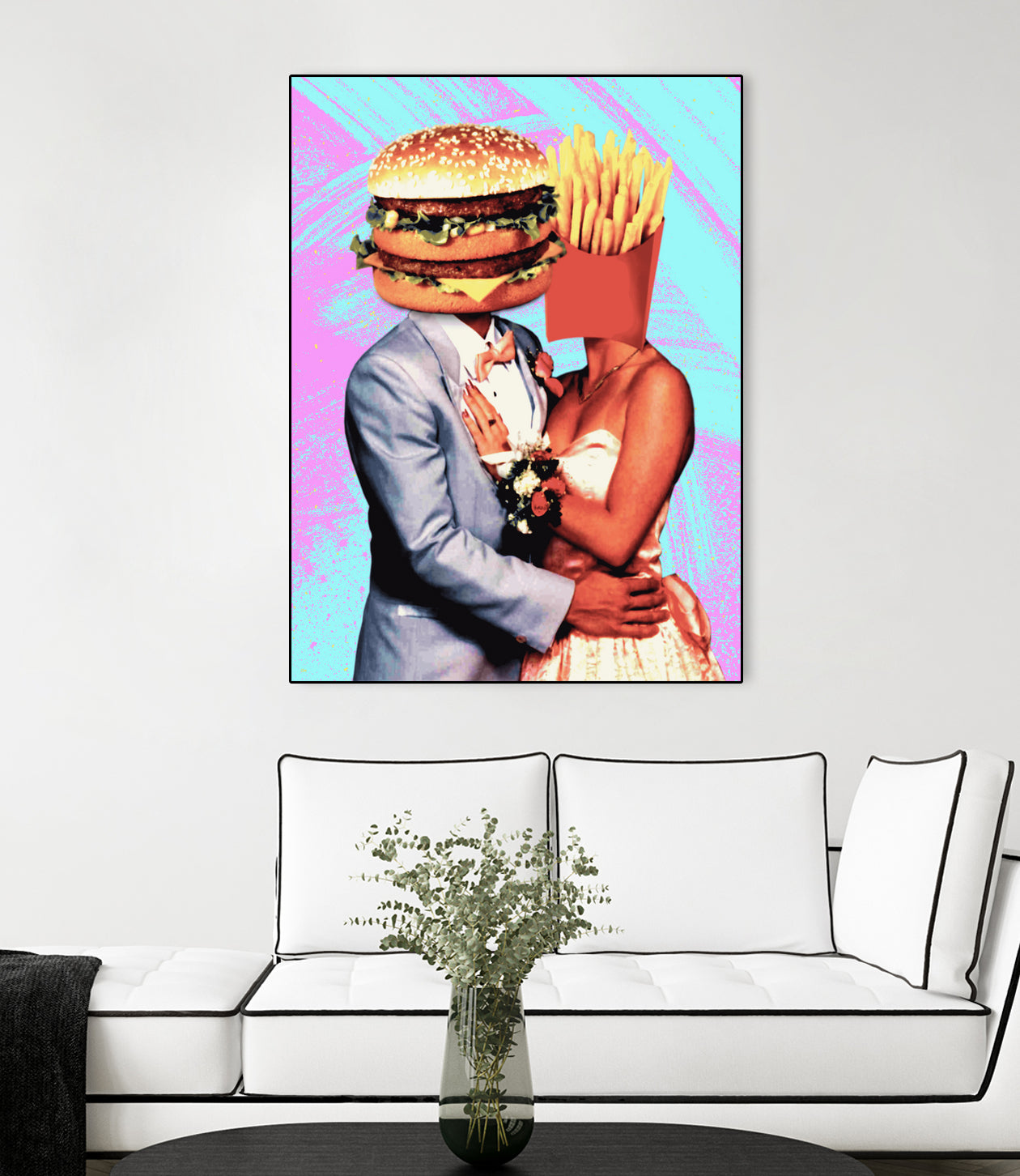 Fast Food Love by Pedro Molina on GIANT ART - pink photo manipulation