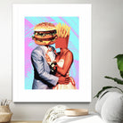 Fast Food Love by Pedro Molina on GIANT ART - pink photo manipulation