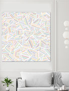 Ab Linear Rainbow by Emeline Tate-Robertson on GIANT ART - white digital painting