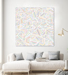 Ab Linear Rainbow by Emeline Tate-Robertson on GIANT ART - white digital painting