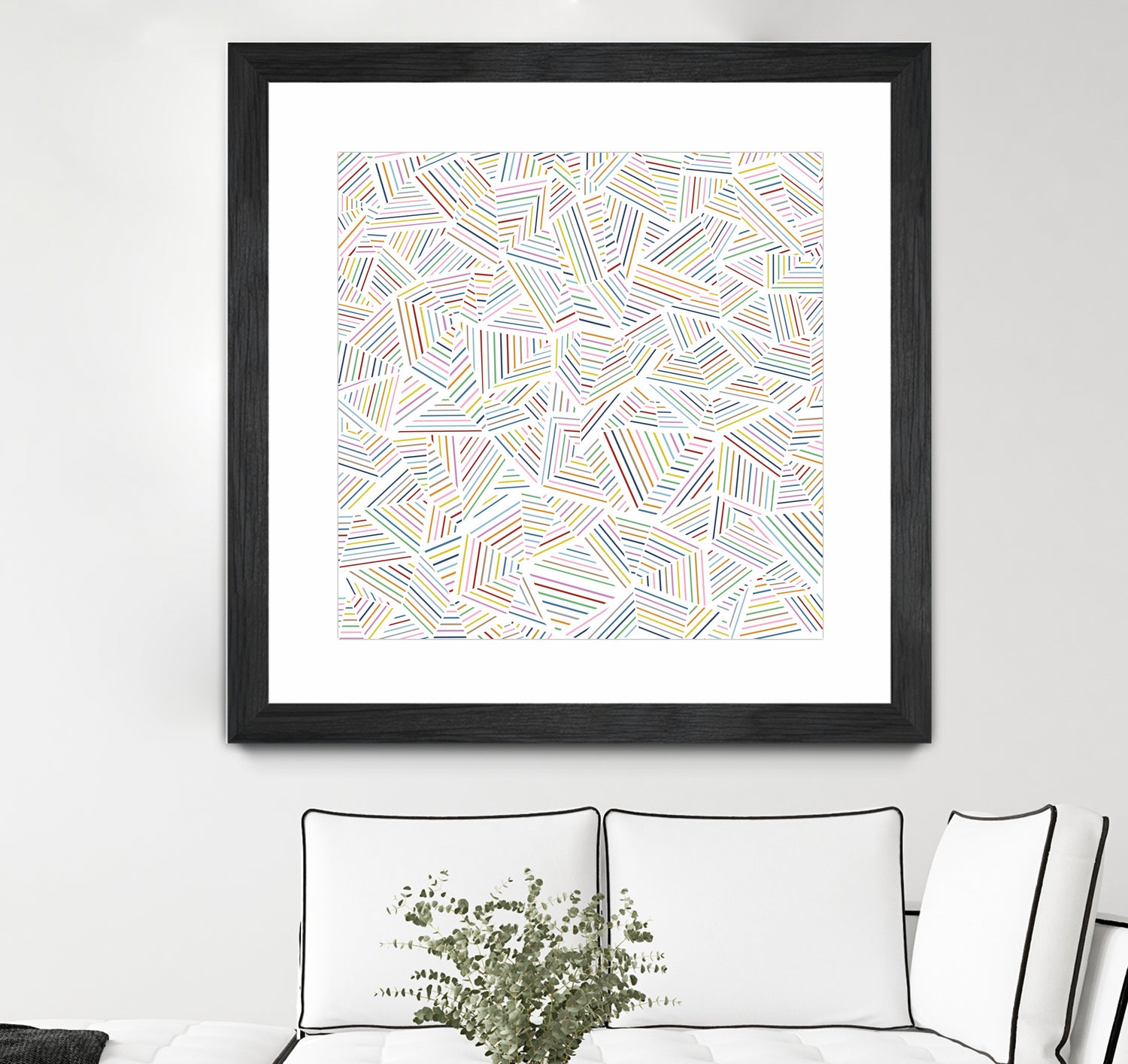 Ab Linear Rainbow by Emeline Tate-Robertson on GIANT ART - white digital painting