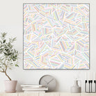 Ab Linear Rainbow by Emeline Tate-Robertson on GIANT ART - white digital painting