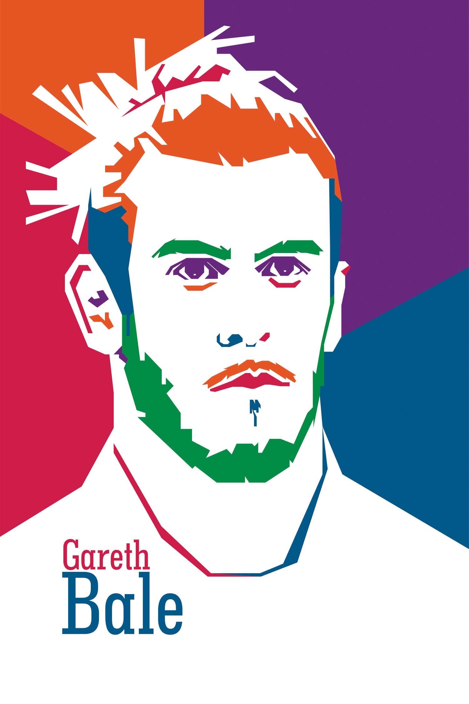 Pop Art Gareth Bale by Ahmad Taufiq on GIANT ART - white photo illustration