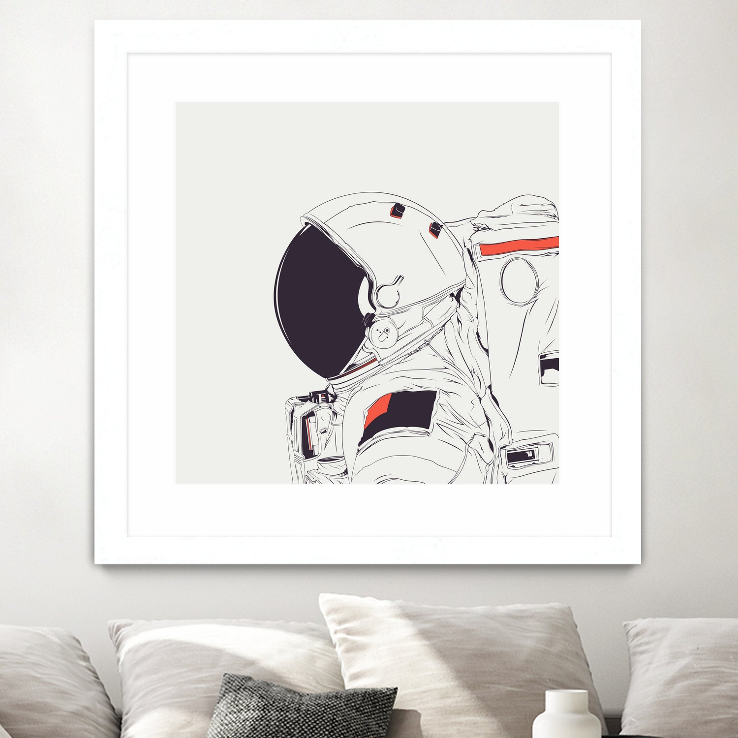 God Is An Astronaut by Alejandro Garcia on GIANT ART - white photo illustration