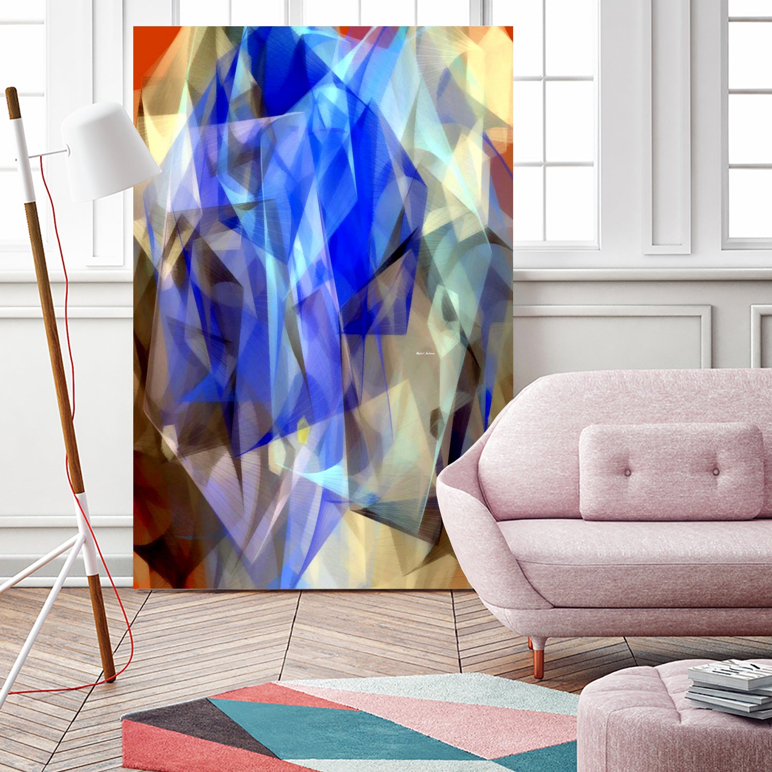 Abstract 3395 by Rafael Salazar on GIANT ART - blue digital painting